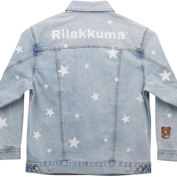 Rilakkuma San-X Original 20th Anniversary USA Tour Limited Denim Jacket - Picture 2 of 9